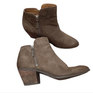 FRYE Judy Ankle Boots leather brown Size 9.5